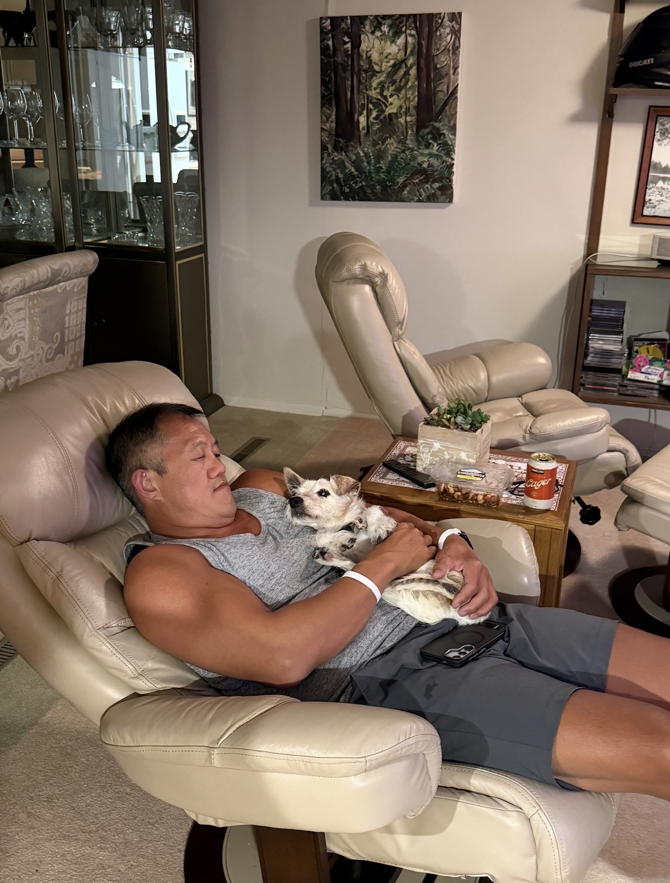 Just hanging with my dad